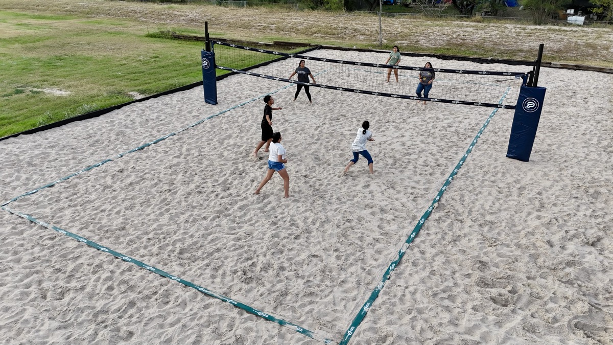 Sand volleyball courts at Pacific Trails