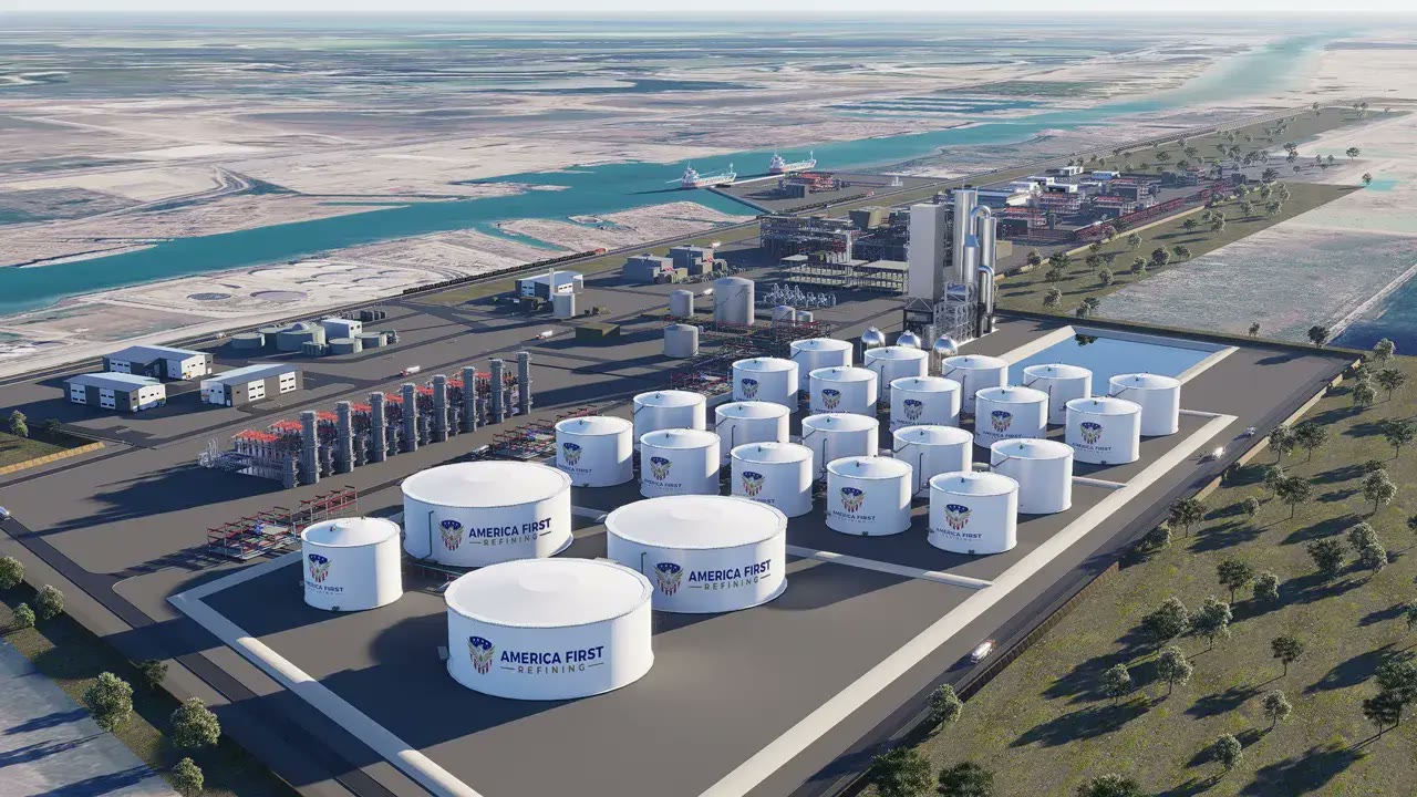 Proposed America First Refining site at the Port of Brownsville